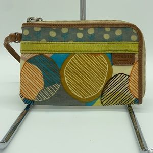 FOSSIL Key-Per Multi Colored Wristlet